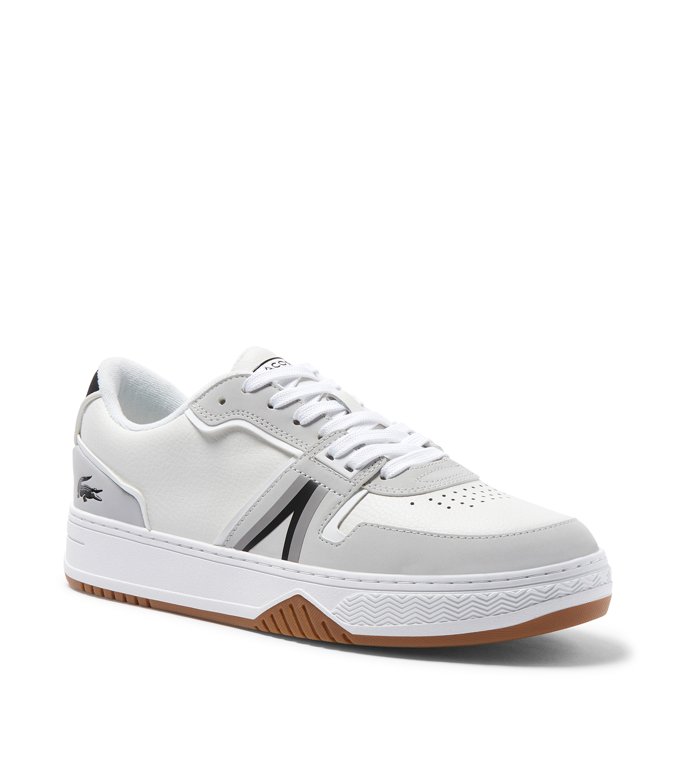 Tenis lacoste piel blanco sales